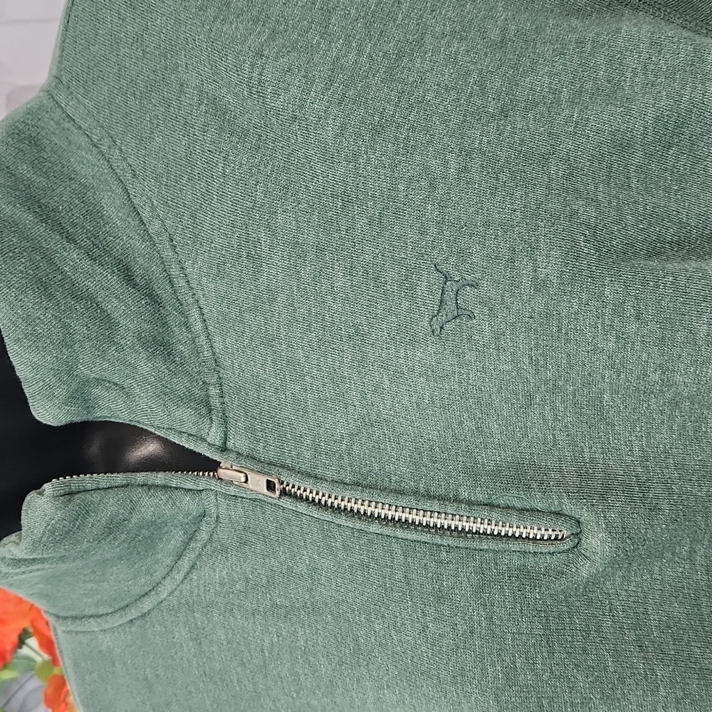 PINK Victoria's Secret Forest Green Half-Zip Pullover - Picture 6 of 9